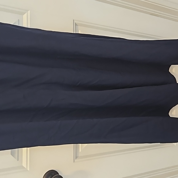 *NWOT* Dessy Collection Vivian Diamond Draped Backless Crepe Dress - Picture 11 of 16